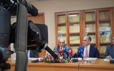 Κοινή συνέντευξη τύπου του Προέδρου της Βουλής των Αντιπροσώπων  και του Υπουργού Οικονομικών για την Εθνική Στρατηγική για το Blockchain στην Κύπρο.