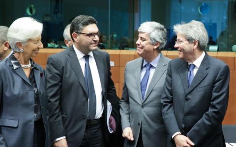 The Minister of Finance in the first Eurogroup meeting for 2020 in Brussels