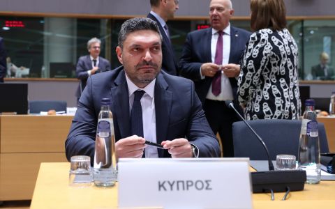 The Minister of Finance, Mr Constantinos Petrides at the EU ECOFIN Council