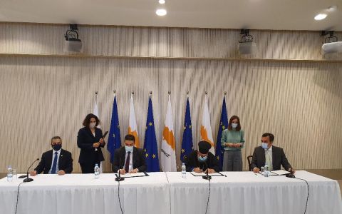 Υπογραφή Μνημονίου Συναντίληψης μεταξύ Υπουργείου Οικονομικών, Ιεράς Αρχιεπισκοπής, Δήμου Λευκωσίας και Πανεπιστημίου Κύπρου για ανάπλαση και αναζωογόνηση της εντός των τειχών Λευκωσίας