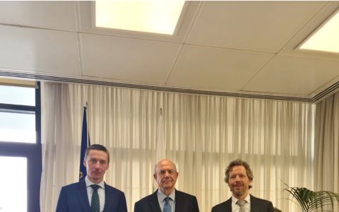 Συνάντηση Υπουργού Οικονομικών, κ. Μάκη Κεραυνού, με τους Επικεφαλής των Αποστολών για την Κύπρο του Ευρωπαϊκού Μηχανισμού Σταθερότητας κ. Wim Van Aken και του Διεθνούς Νομισματικού Ταμείου κ. Wojciec