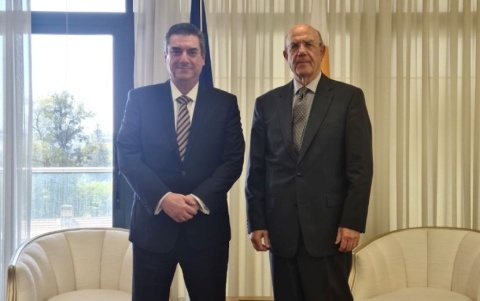 Συνάντηση Υπουργού Οικονομικών κ. Μάκη Κεραυνού με τον Διευθύνον Σύμβουλο της Eurobank Κύπρου, κ. Μιχάλη Λούη