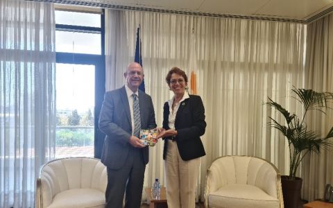 Συνάντηση του Υπουργού Οικονομικών, κ. Μάκη Κεραυνού, με την Πρέσβη της Αυστρίας στην Κύπρο, κα. Dorothea Auer